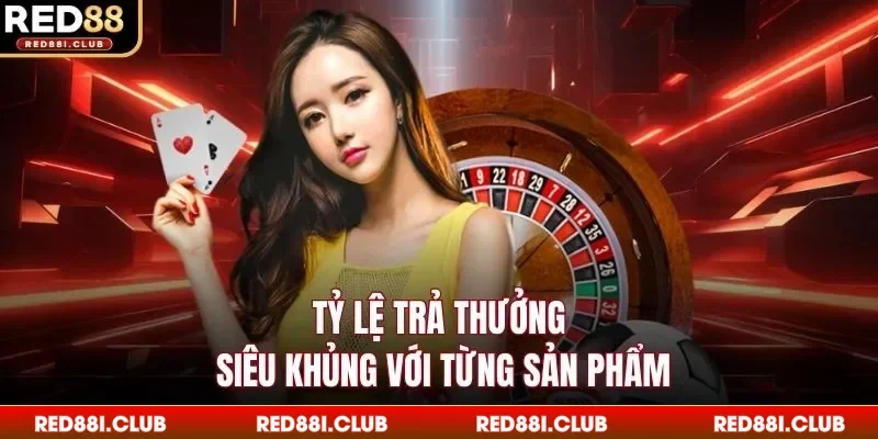Tỷ lệ trả thưởng siêu khủng với từng sản phẩm